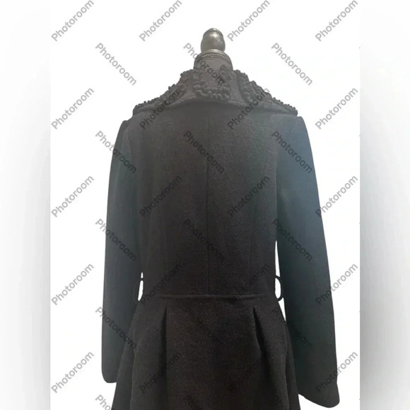 Anthropologie Nick &Mo Women’s size M Peacoat Black Wool - Picture 3 of 9